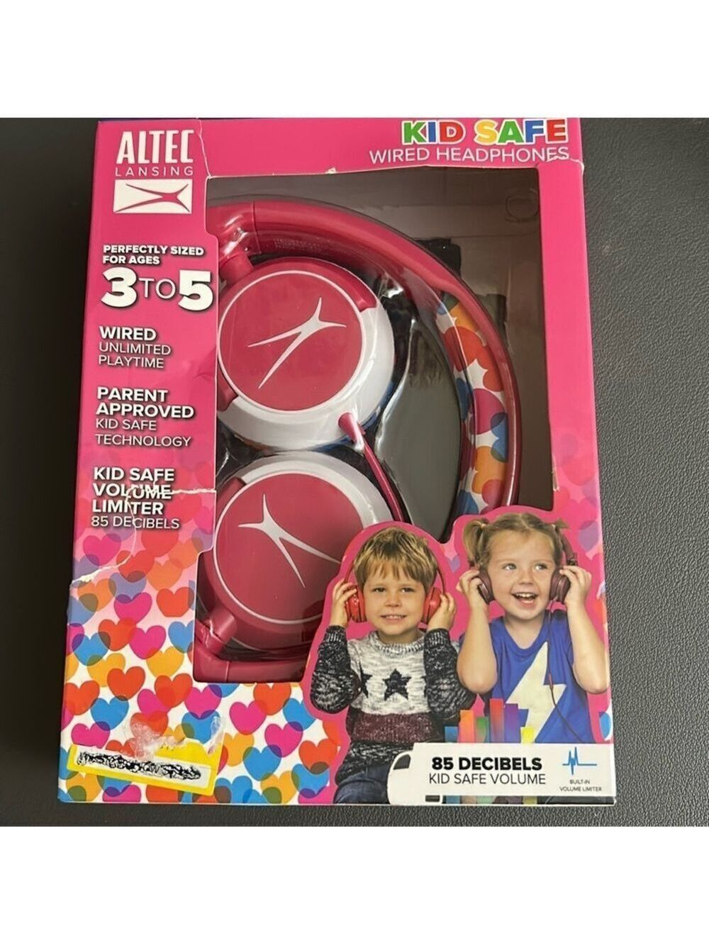 Altec Lansing Kid Safe Volume Limiting Wired Headphones NWT